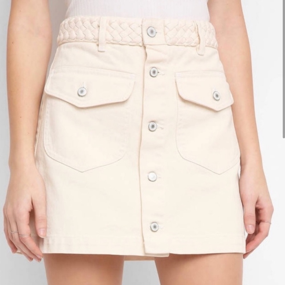 NWOT Revolve Tularosa ‘Madelyn’ Button Down Mini Skirt size 28